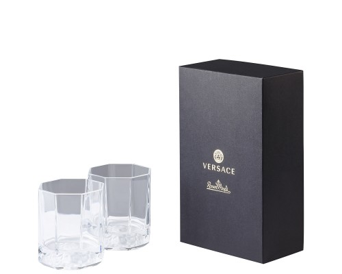 VERSACE medusa Lumiere, хрустальный стакан  для виски 170 мл. в подарочной коробке. 
